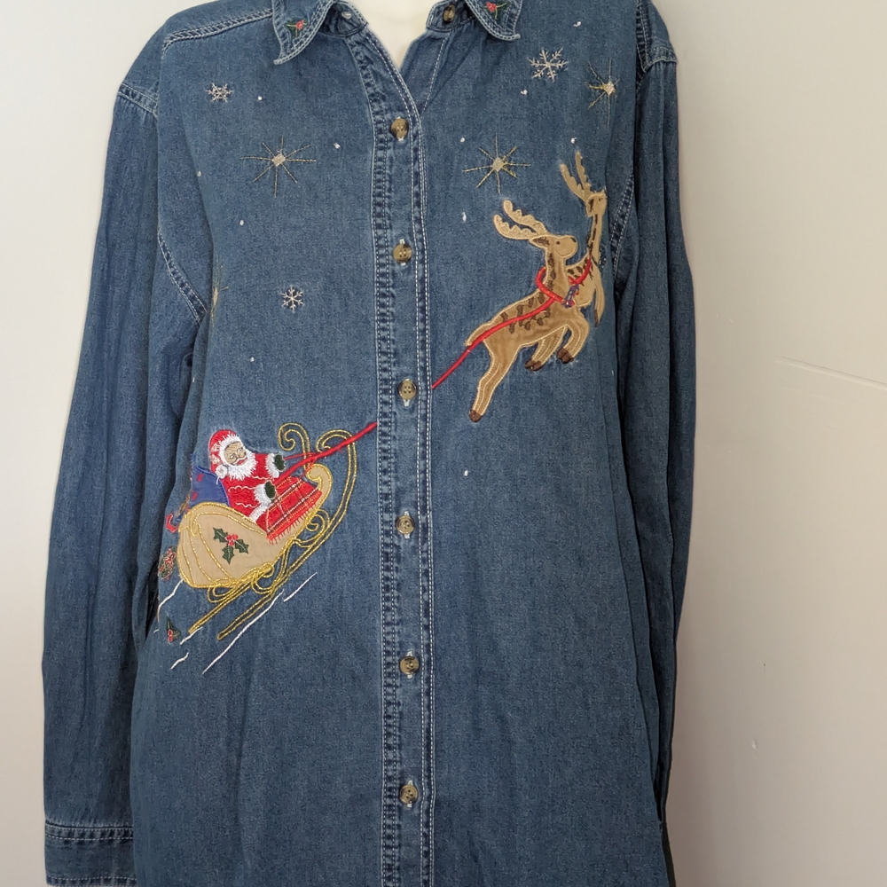 Bobbie Brooks Blue Denim Top